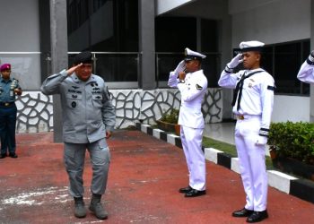 Tingkatkan Sinergitas Antar Instansi, Danlantamal I Terima Kunjungan Kerja Dirlitbang Bakamla RI
