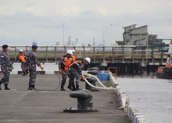 Selamat Datang KRI Bontang-907 di Bumi Lancang Kuning, Prajurit Lanal Dumai Bangga Menerima Kunjunganmu