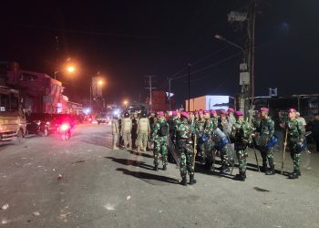 Dukung Situasi Keamanan Yang Kondusif, Lantamal I Berikan Perbantuan Pengamanan Tawuran Antar Warga di Belawan