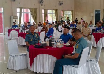 Danlanal Bintan Hadiri Halal Bihalal Presiden RI Dengan Purnawirawan TNI-Polri Melalui Vicon