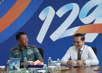 Jalin Silaturahmi Perkuat Sinergitas, Danlanal Dumai Kunjungi Kantor Cabang BRI Kota Dumai