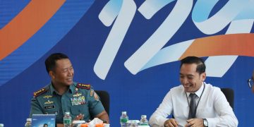 Jalin Silaturahmi Perkuat Sinergitas, Danlanal Dumai Kunjungi Kantor Cabang BRI Kota Dumai