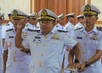 Dansatrol Lantamal I Pimpin Upacara Serah Terima Jabatan Komandan KRI Tuna-876