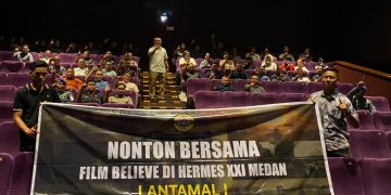 Dorong Semangat Keberanian dan Pengorbanan, Danlantamal I Pimpin Acara Nonton Bareng Film Believe