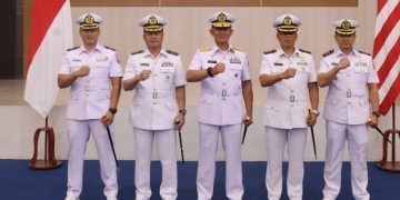 Danlanal Bintan Hadiri Sertijab Asops Danlantamal IV, Dansatrol Lantamal IV, dan Kafasharkan Mentigi