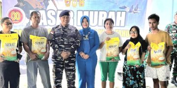 TNI di Aru Gelar Pasar Murah dan Bakti Kesehatan Menyongsong HUT Ke-80 TNI