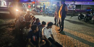 Polsek Medansatria Gelar Patroli Malam untuk Antisipasi Gangguan Keamanan