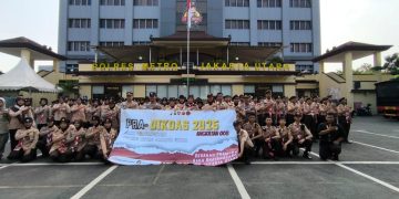 Pra-Dikdas Saka Bhayangkara Angkatan 008 Polres Metro Jakarta Utara Bentuk Generasi Muda Disiplin dan Berkarakter