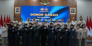 Kabid Kesjas Korbrimob Polri Pimpin Kegiatan Donor Darah Peringati HUT Ke-54 KORPRI Polri Tahun 2025