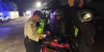 Polsek Cikarang Pusat Gelar Operasi Kejahatan Jalanan, Amankan Satu Motor Tanpa Dokumen
