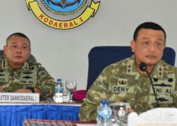 Dukung Program Ketahanan Pangan, Komandan Kodaeral I Ikuti Rapat Tindak Lanjut Perjanjian Kerja Sama Antara PT. Agrinas Pangan Nusantara Dengan TNI