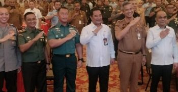 Perkuat Sinergitas Antar Unsur Forkopimda, Danlanal Dumai Hadiri Pembinaan dan Monitoring Evaluasi Forkopimda Tingkat Pusat