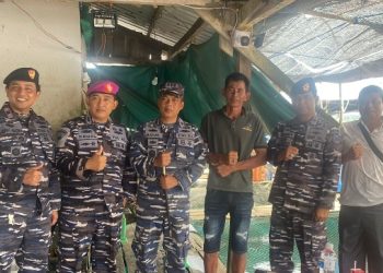 Lanal Bintan Ikuti Kegiatan Panen Raya Ketahanan Pangan TNI AL 2025