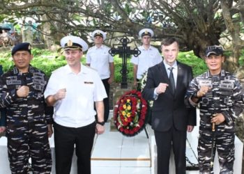 Danlanal Sabang Sambut Kedatangan Duta Besar dan Atase Pertahanan Rusia, serta Crew Kapal Perang RFS Marshal Shaposhnikov-543