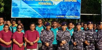 Latih Disiplin, Tempa Kepemimpinan, Kodaeral X Didik Kadet Muda Jayapura Dalam Persami KKRI
