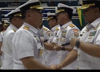 Dankodaeral IX Ambon Hadiri Upacara Sertijab Kepala Staf Koarmada RI, Pangkoarmada I, dan Pangkoarmada III