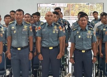 Danlanal Dabo Singkep Ikuti Vicon Sosialisasi Reformasi Birokrasi, Penyusunan Nota Kesepahaman dan P4GN Bersama BNNP Kepri